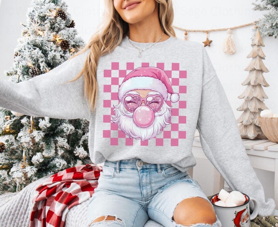 Papá Noel Camiseta Navidad Manga Larga Camisetas Personalizadas