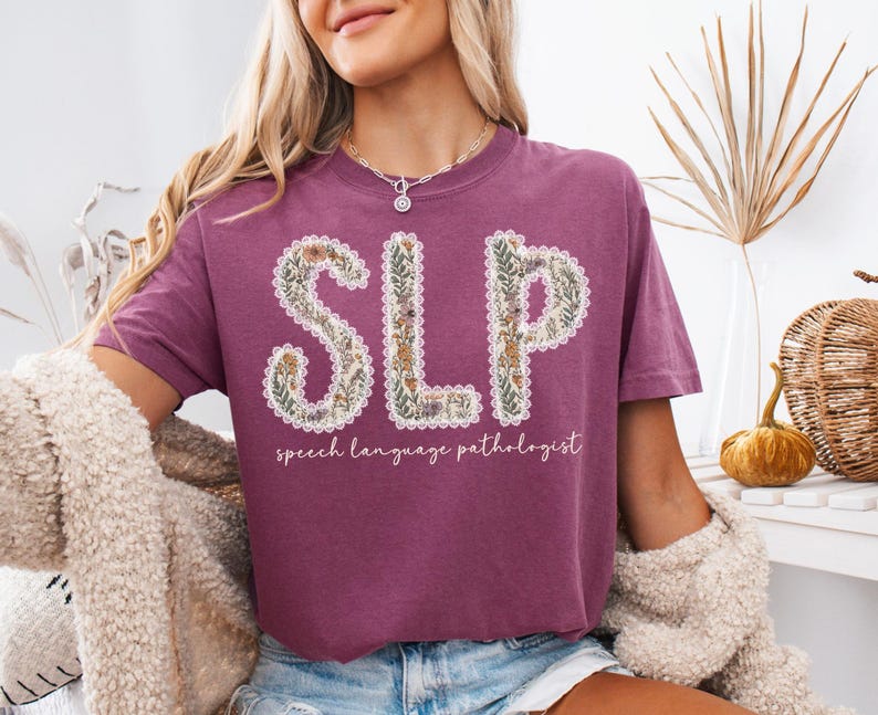 SLP Shirt, Comfort Colors Speech Language Pathologist Shirt, Speech ...