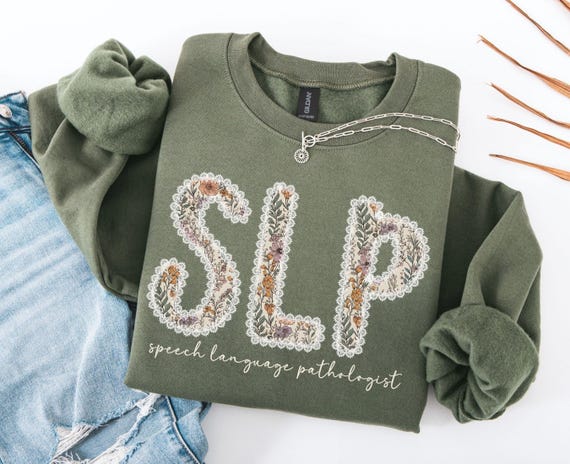 SLP Gifts, SLP Sweatshirt, Speech Language Pathologist Crewneck Sweatshirt, Speech Pathologist Gift