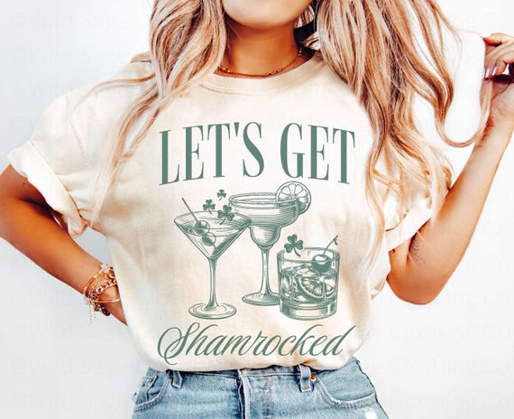Lets Get Shamrocked St Patricks Day Shirt, Funny Saint Patricks Day Drinking Shirt, St Pattys Day Pub Crawl Shirt, St Patricks Day Tshirt