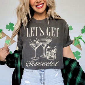 Lets Get Shamrocked St Patricks Day Shirt, Funny Saint Patricks Day Drinking Shirt, St Pattys Day Pub Crawl Shirt, St Patricks Day Tshirt Pepper