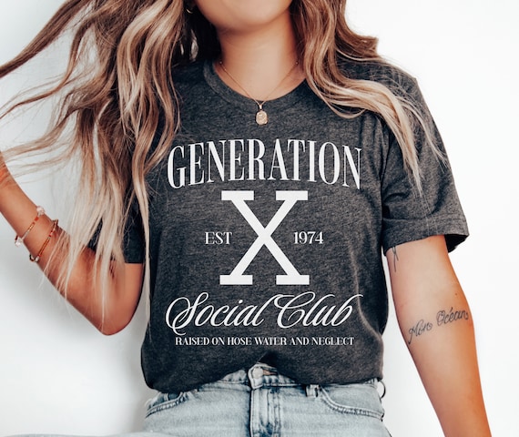 Generation X Shirt, Custom Funny 50th Birthday Gift for Women, 50th Birthday Generation X Tshirt, 50th Birthday Gen X Shirts for Women