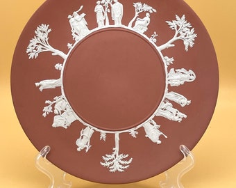 Rare Wedgwood terra cotta jasperware large plate