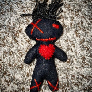 Black and Red Muslin Doll (Blank)