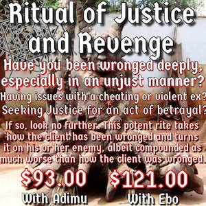 Ritual of Justice & Revenge w/ Adimu (Prayer PDF included)