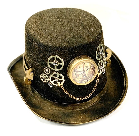 Cappello steampunk con orologio attaccato abito fantasia | Etsy Italia