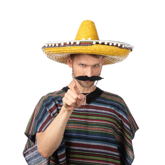 Damas Para Hombre Mexicano sombrero día de los muertos Vestido de fantasía Traje de Disfraz Sombrero