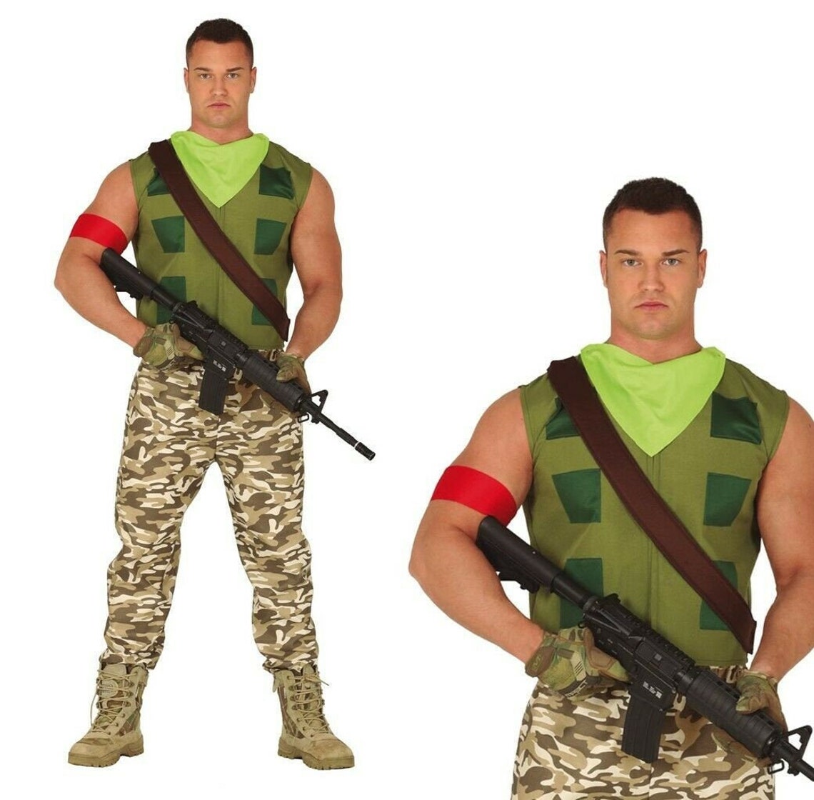 Army Fancy Dress Gamer Costume Fancy Dress Mens Army Cosplay | Etsy