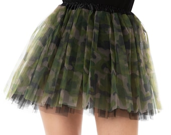 plus size camo tutu