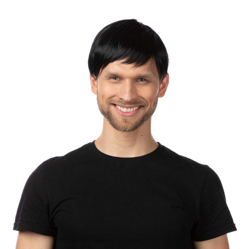 Mens Wig Fancy Dress Costume Mullet Wig Rock Star Wig 80s Etsy