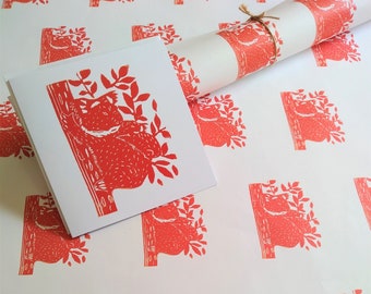 Gift Wrapping Paper Sheets Wombat Kangaroo /& Koala Wrapping Paper FSC Certified Wrapping Paper