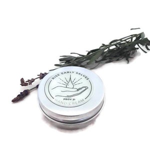 Sleep- Lavender and Vanilla Hand Salve, Beeswax Hand Salve, Cracked Skin, All Purpose Hand Salve, Gardeners Hand Salve, All Natural, Organic