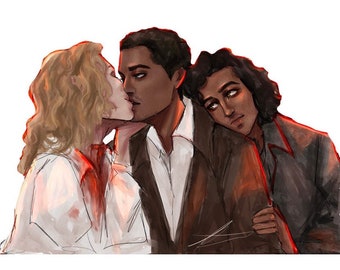 Interview With a Vampire (IWTV) Lestat, Louis and Armand Sticker, IWTV Sticker