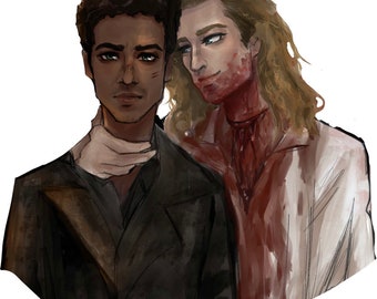 IWTV Sticker Interview With The Vampire AMC Sticker Louis and Lestat Art Loustat Sticker