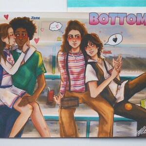 Bottoms Movie 2023 Hazel, PJ, Josie and Isabel  Art Print