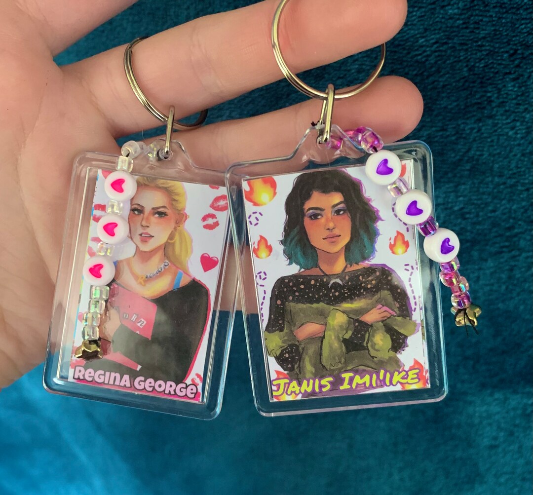 Mean Girls 2024 Keychains Janis Imiike Regina Art Keyring Mean