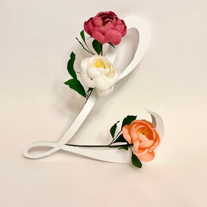 Carta personalizada con flores