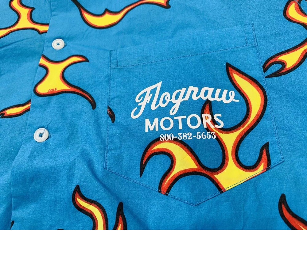 tyler the creator flame button up