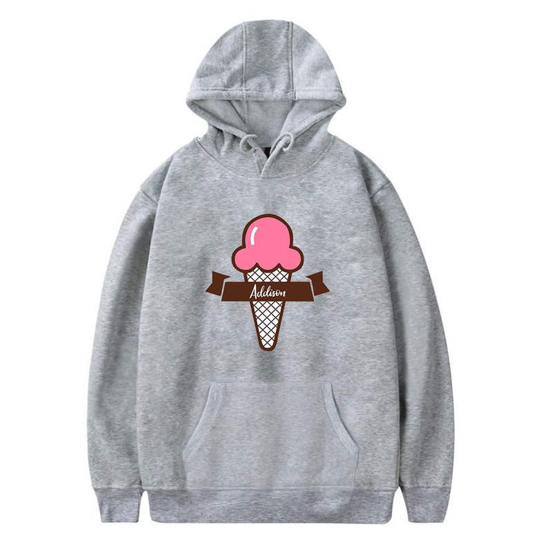 Addison Rae Hoodie Ice Cream Print Etsy Canada