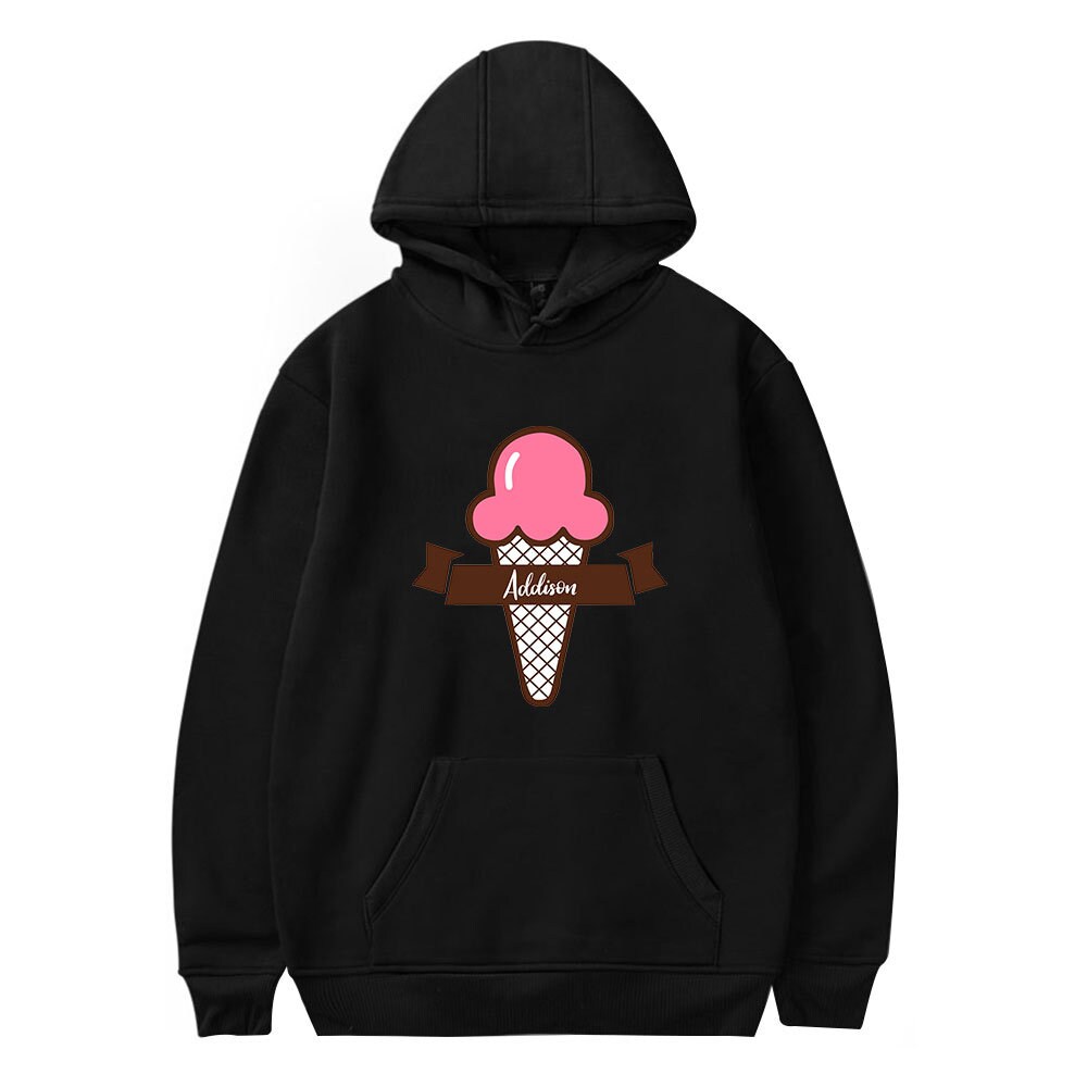 Addison Rae Hoodie Ice Cream Print Etsy Canada