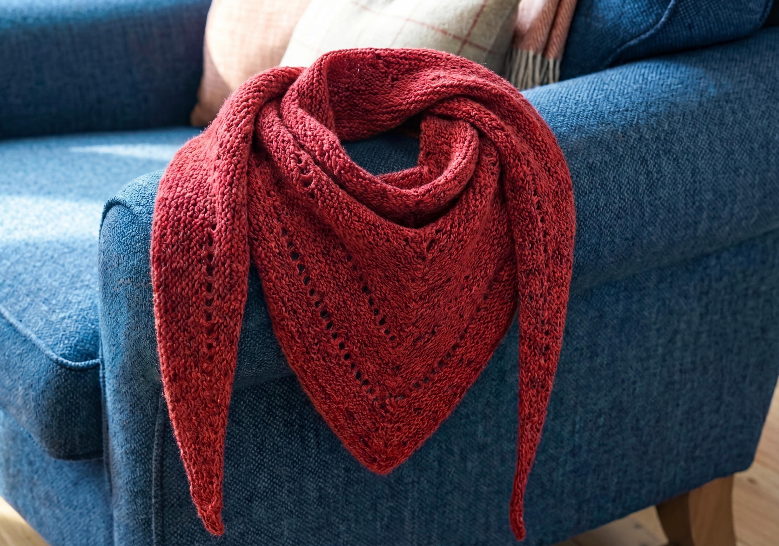 Easy Triangle Scarf Knitting Pattern, Beginner Friendly (PDF Pattern ...