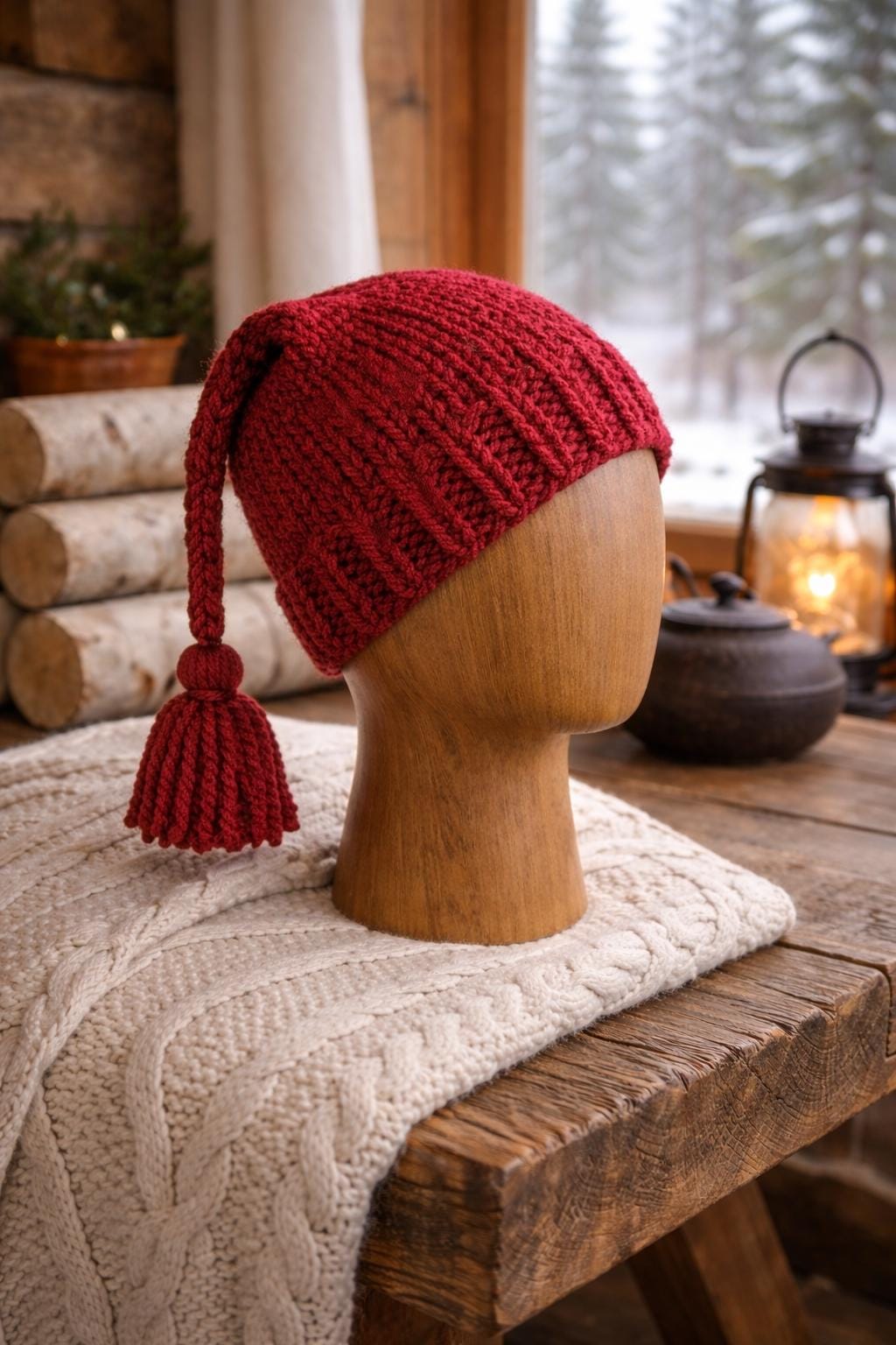 Wilson Leather Heather Vintage Thick Cuffed Knit Cap -NWT Sasquatch Preservation Society Bigfoot | Knit Beanie  main image 3