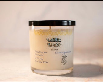 Pineapple & Sage Scented Candle