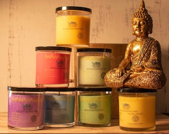 Set of Seven Chakra Candles