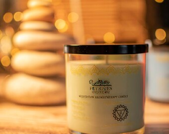 Fifth Chakra Throat Aromatherapy  Meditation Candle