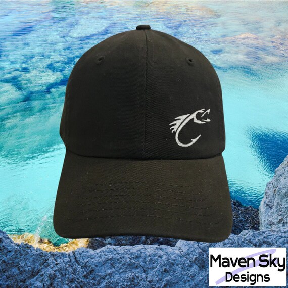 Fish Hook Hat Embroidered Hat 