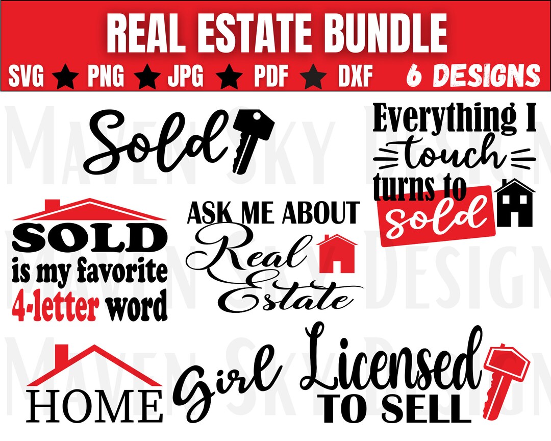 Real Estate Svg Bundle, Realtor Svg, Licensed to Sell Svg, Home Girl