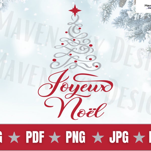 Joyeux Noël Svg, Christmas Svg, French Christmas Svg, Merry Christmas Svg, Christmas Shirt, Cut File Cricut, Silhouette, Joyeux Noel