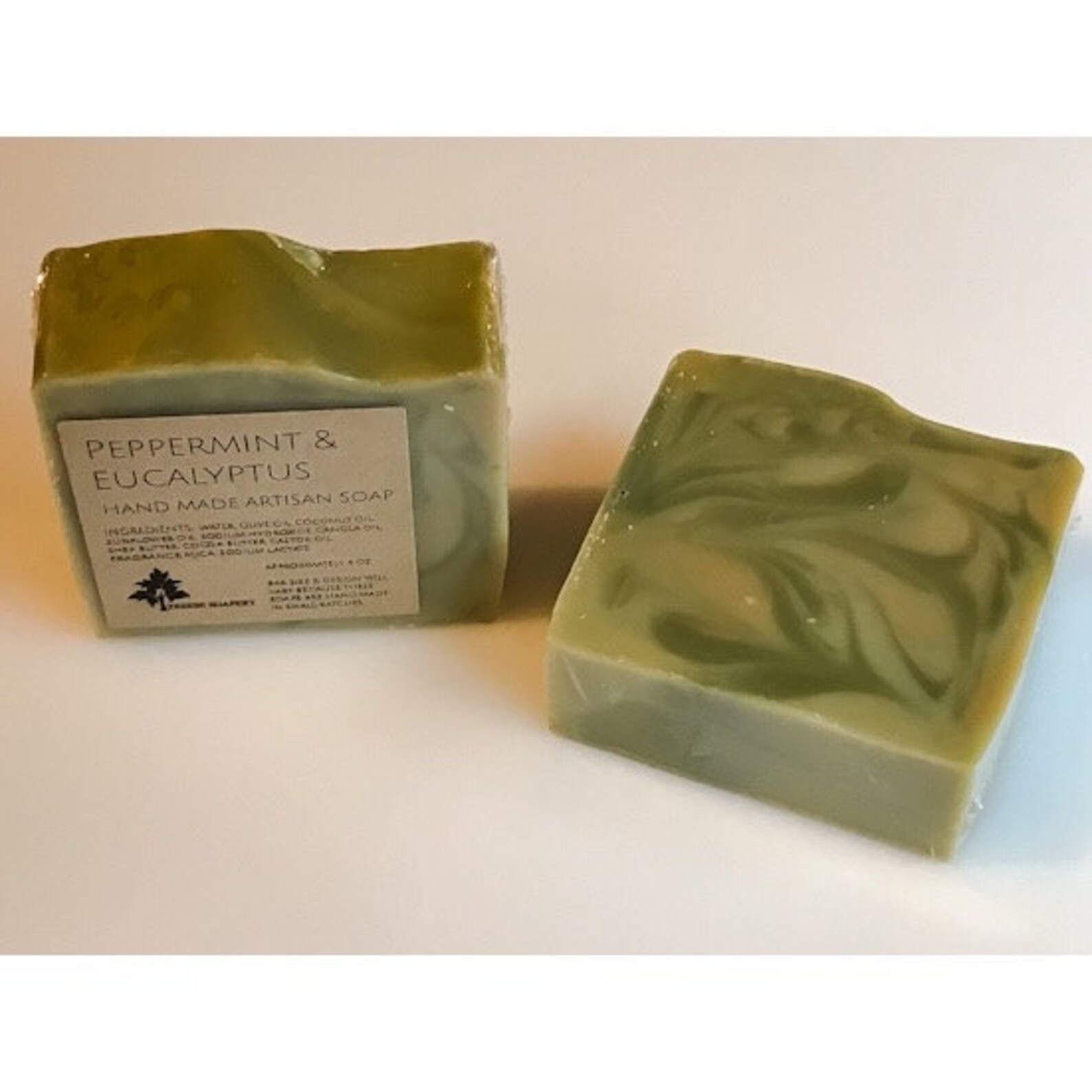 Peppermint & Eucalyptus Soap Bar Natural Handmade Artisan Etsy
