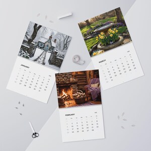2025 Cottage Core Wall Calendar, Rustic Calendar, Nature Inspired ...