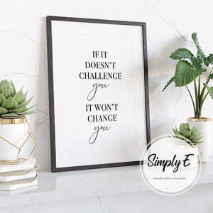Inspirational Quote Print – Motivational Wall Art, Home Decor (A5, A4, A3) zdjęcie 7