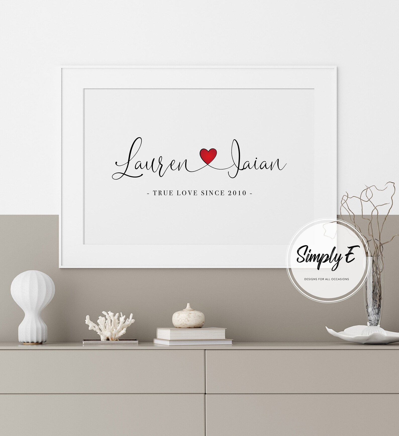 True Love Couples Print Love Home Decor Wall Art A5 A4 Etsy.de