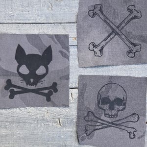 Grey Camo Three Patch Set