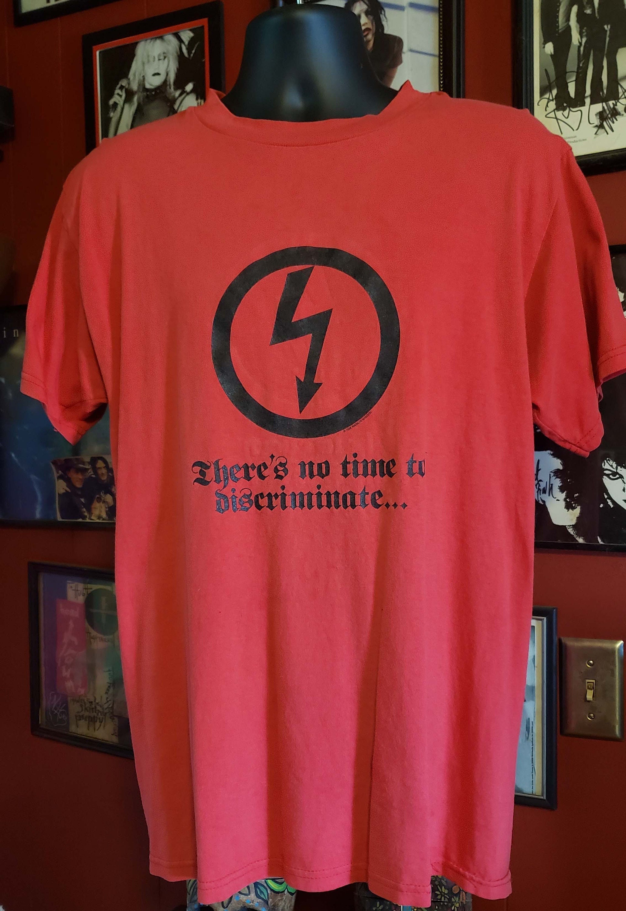 Rare True Vintage 1998 Reversible Shock Logo Marilyn Manson Rare True Vintage 1998 Reversible Shock Logo Marilyn Manson