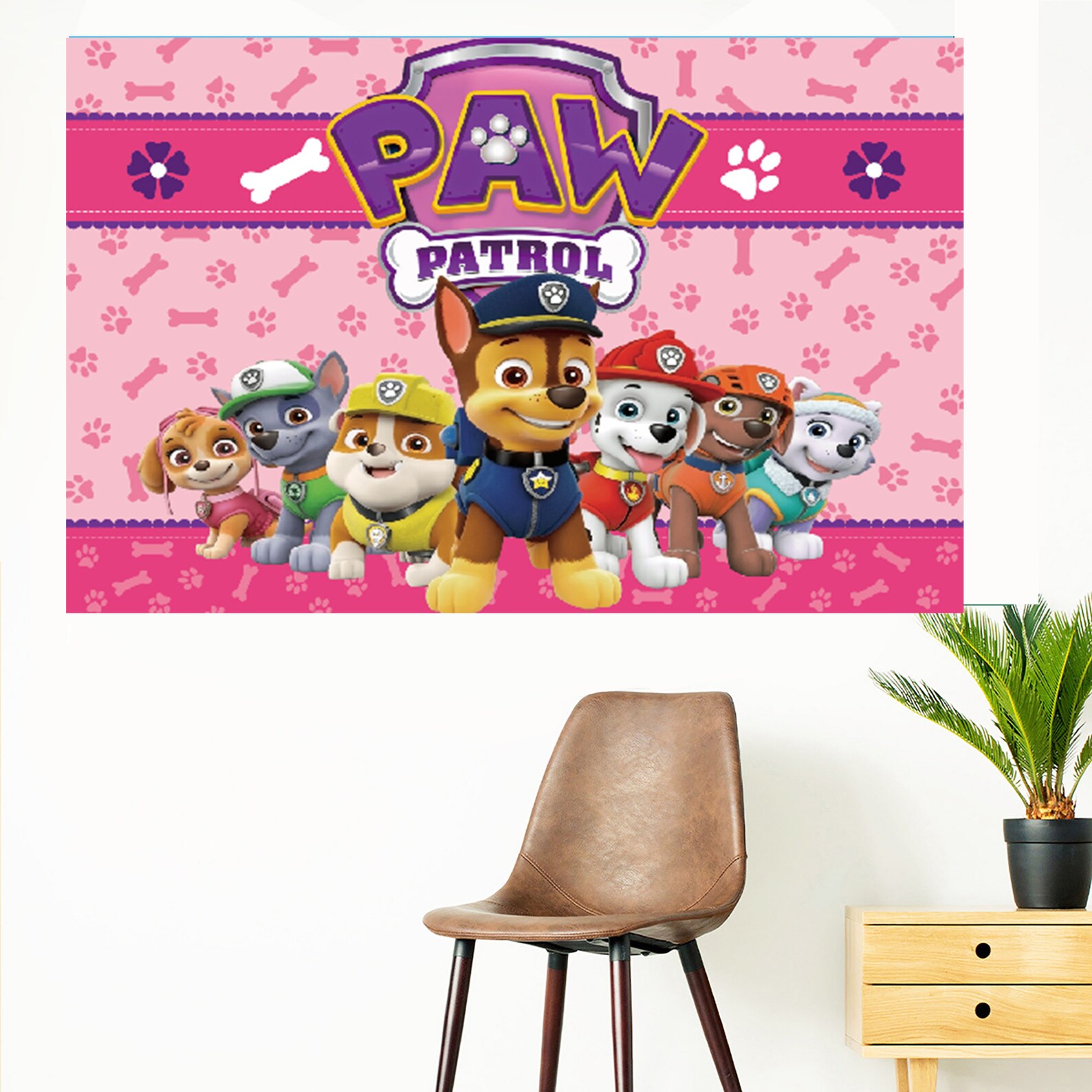 Custom Paw Patrol Backgroundpaw Patrol Theme Etsy