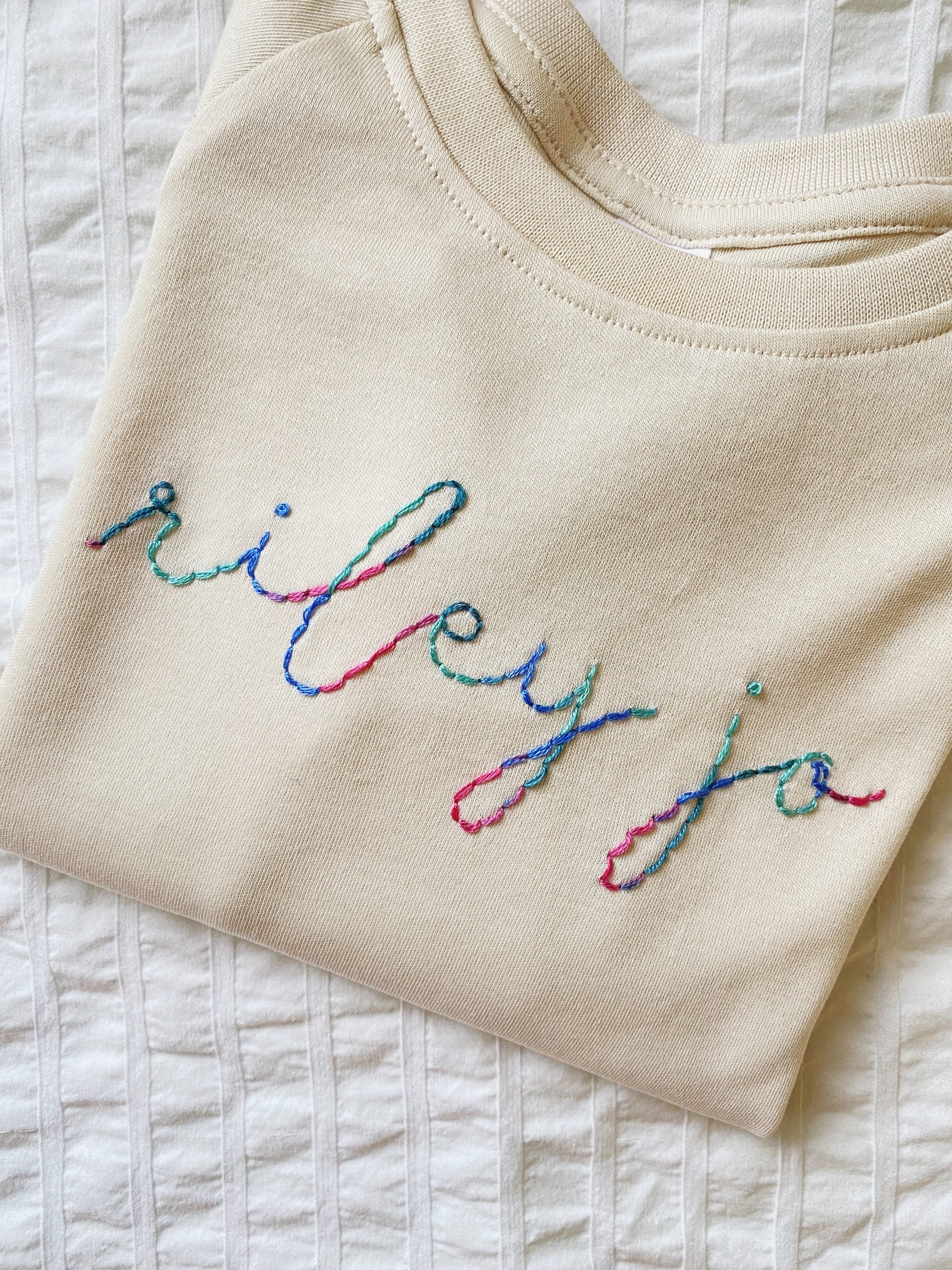 stitch embroidered sweatshirt