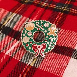 Wreath of Treats Enamel Pin