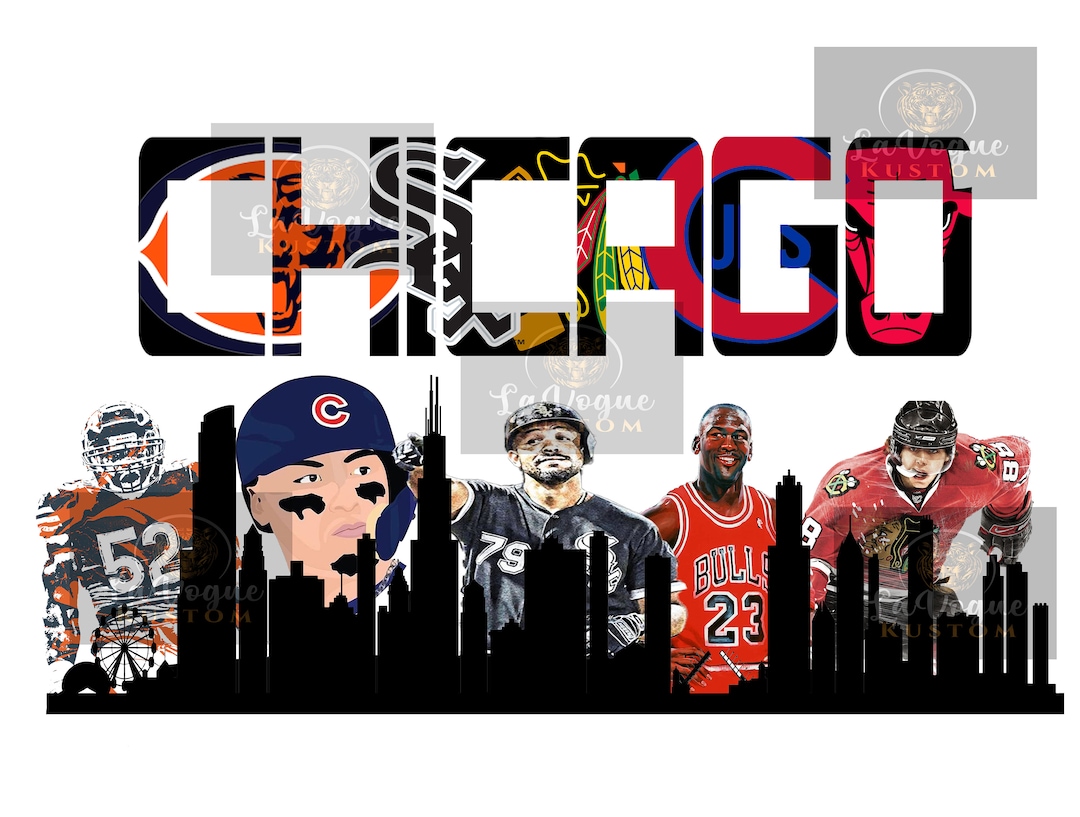 Chicago Team Sports Digital Png File Etsy