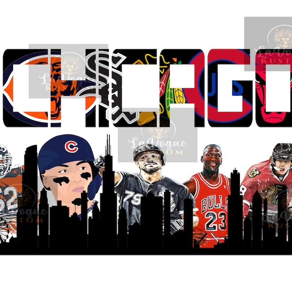 Chicago Team Sports Digital Png File