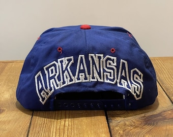 Vintage ANNCO USA Made Arkansas Blockhead 1990s Snapback Hat