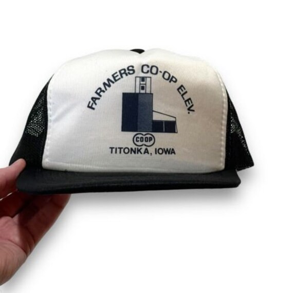 Vintage Farmers CO OP Titonka Iowa 1980s 1990s Cap Sn… Gem