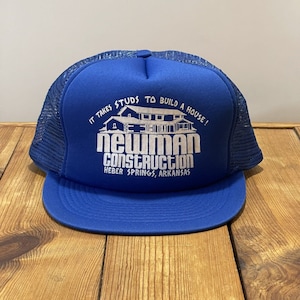 Newman Construction Funny Vintage Snapback Trucker Hat 1990s Cap
