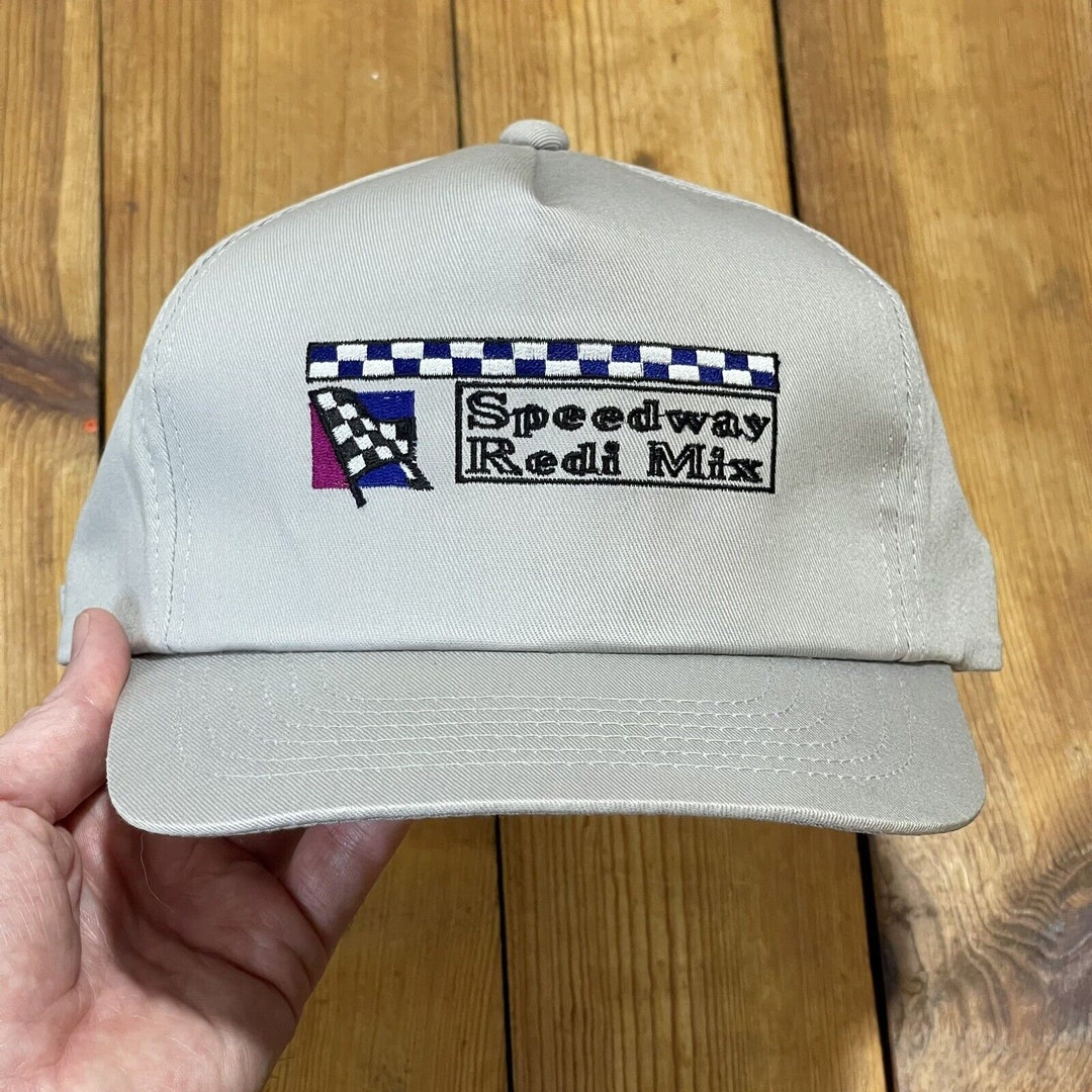 Speedway Racing Caps Speedway Redi Mix Embroidered Logo Trucker Hat Strapback Dad Cap - Etsy