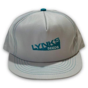 Lynks Seeds Vintage Swingster Snapback Hat Farmer Dad Cap Made in the USA