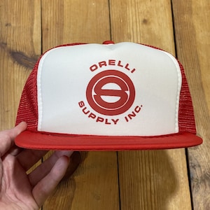 Vintage Snapback Trucker Hat Orelli Supply Inc Logo 90s Cap