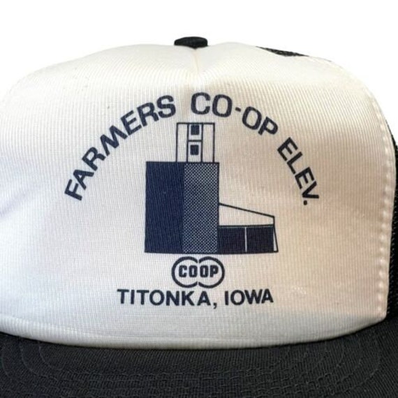 Vintage Farmers CO OP Titonka Iowa 1980s 1990s Cap Sn… Gem